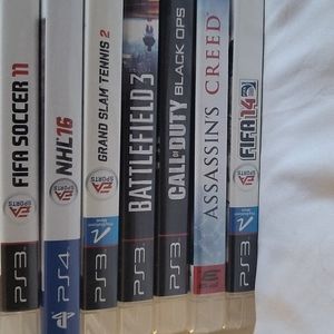 6 PS3 games and 1 PS4 game.